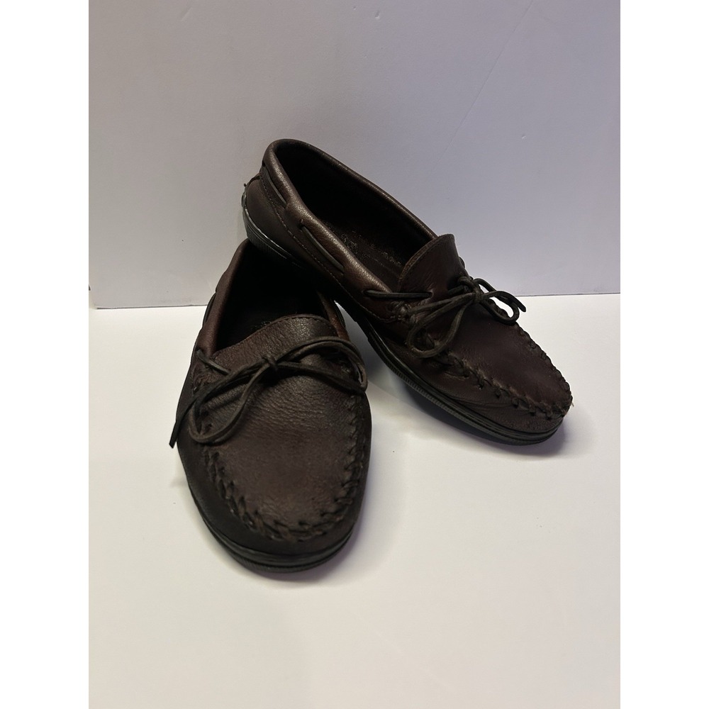 Minnetonka Moccasins Moosehide Classic Mens 9.5 NO SIZE TAG Luxury Old Money
